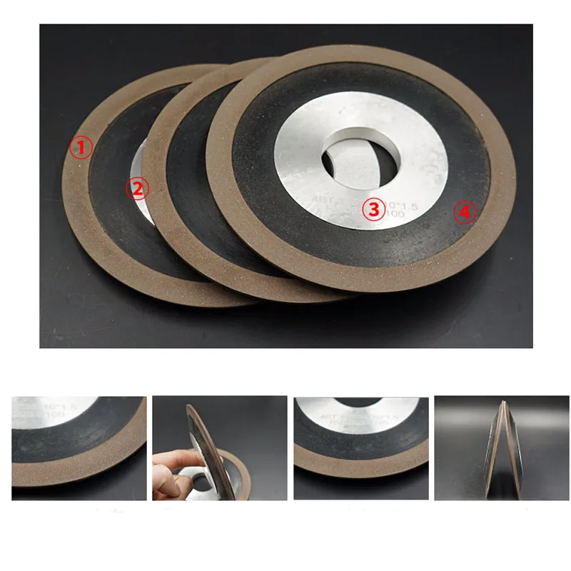 1 PC Bevel single-sided diamond grinding wheel for sharping tungsten steel alloy  saw blade milling cutter