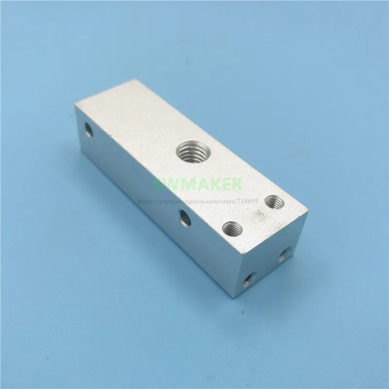 Replicator 2 3D printer MK8 single extruder Bar Mount hotend bar aluminum alloy Metal Bar Mount heater block