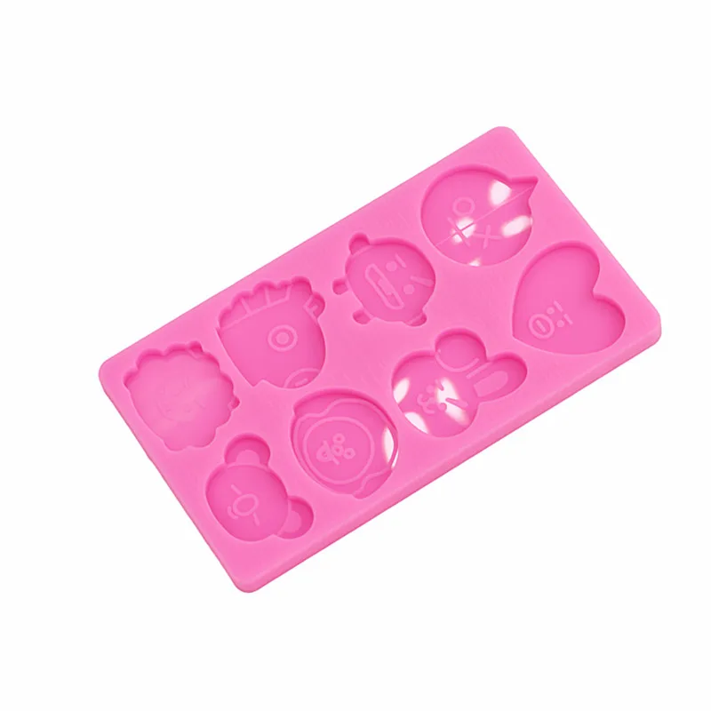 Economic combination 1-6pcs, Paris Baguette, Traychocolate silicone mold, keychain mold classification tag jewelry mold, epoxy c