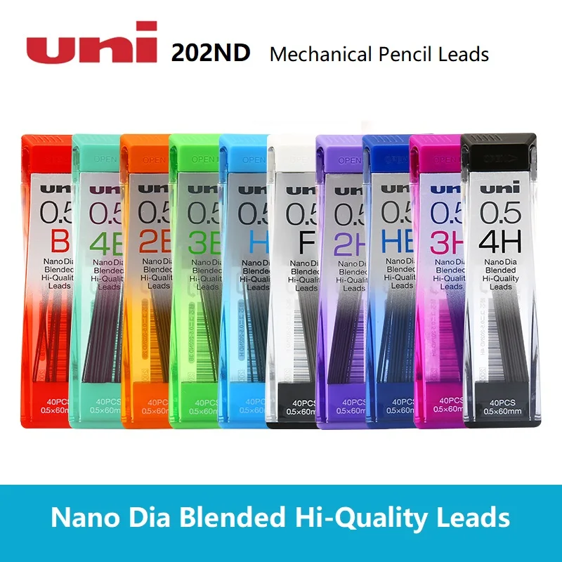 UNI 202ND 0.3/0.5/0.7/0.9mm Nano Dia Hi-quality Mechanical Pencil Leads Refills 1 Piece