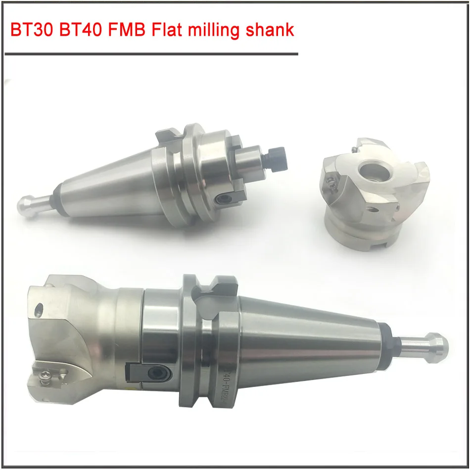 1PCS BT30 BT40-FMB22 FMB27 FMB32 FMB40 Metric Planar Milling Tool Handle CNC Tool Assembly of cutter head and milling shank