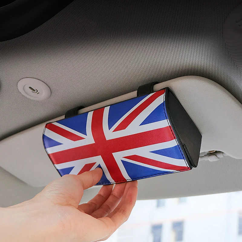 Car Glasses Case Sun Visor Clip Sunglasses Storage Box For MINI COOPER ONE F54 F55 F56 F60 R55 R56 R60 Accessories Decoration