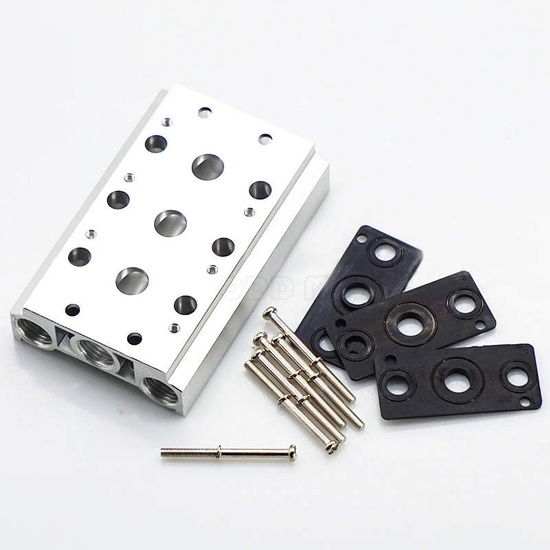 Elettrovalvola The Solenoid Valve Base 4V110/4V210/4V310/4V410 Is Connected To The Manifold 100M 200M 300M 400M Series 1F~15F. Pneumatica — dettaglio 4
