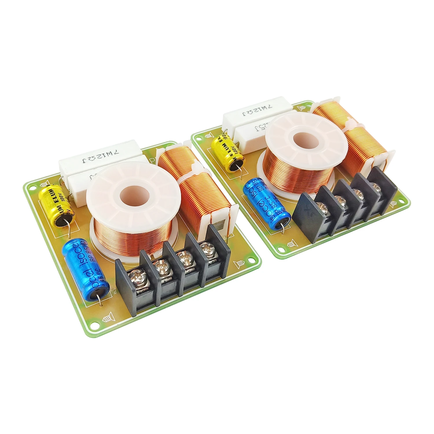 Divisor de frecuencia media de Audio de coche, altavoz cruzado de rango medio puro de 10-60W, 380HZ-3,8 KHZ, 1 vía, para 4-8 Ohm, 2 piezas