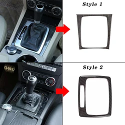 Car Console Armrest Gear Shift Decoration Frame Sticker Trim For Mercedes Benz C GLK Class X204 W204 C180 C200 C260 2008-2013