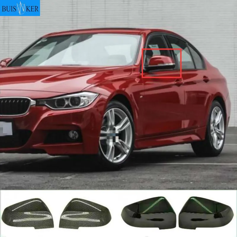 

Carbon Fiber Style Car Side Mirror Cover Rearview Mirrors Trim For BMW 5 6 7 Series F01 F02 F06 F12 F10 F18 2014 2015 2016