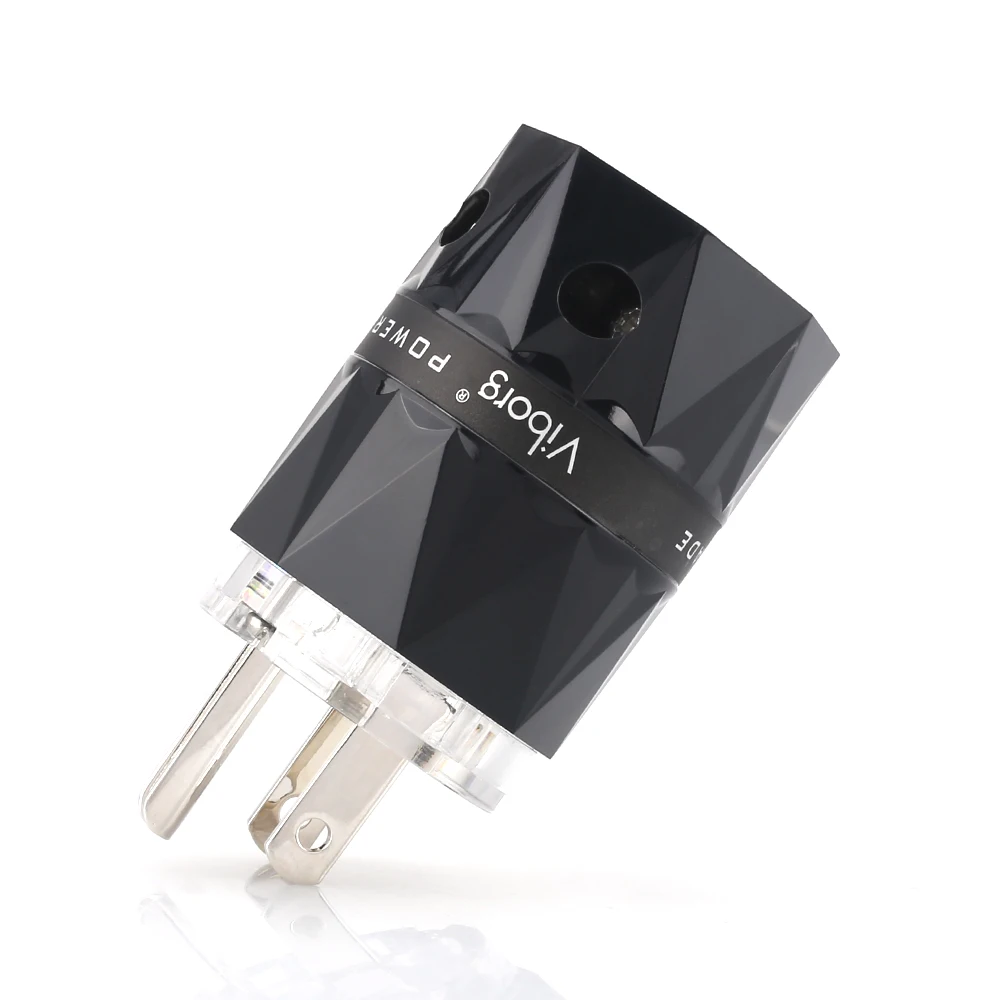 

Viborg VM503S Pure Copper Silver Plated US AC Power Plug Connector for Audio DIY Power Cable