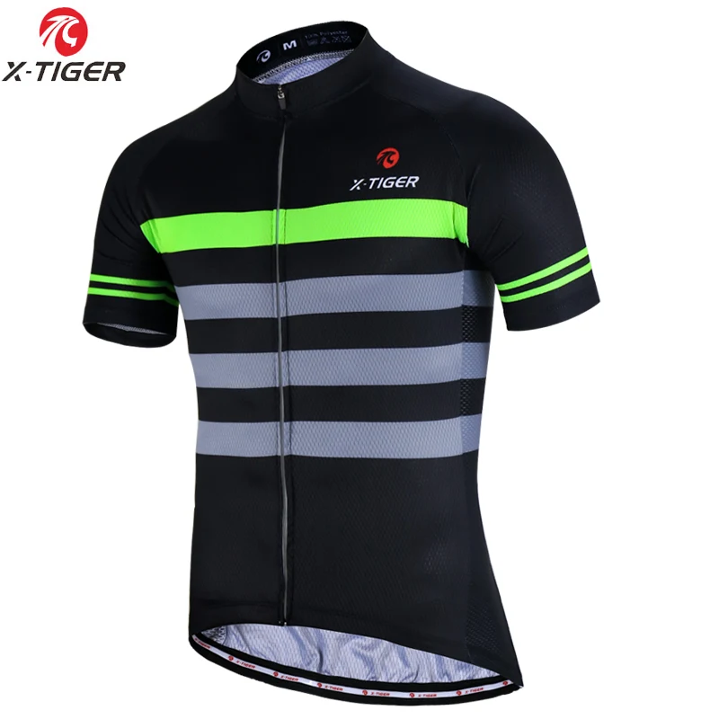 X-TIGER Summer Cycling Jersey Mountain Bike Clothing 100% Polyester Cycling Clothing Uniform Racing MTB Bicycle Clothes