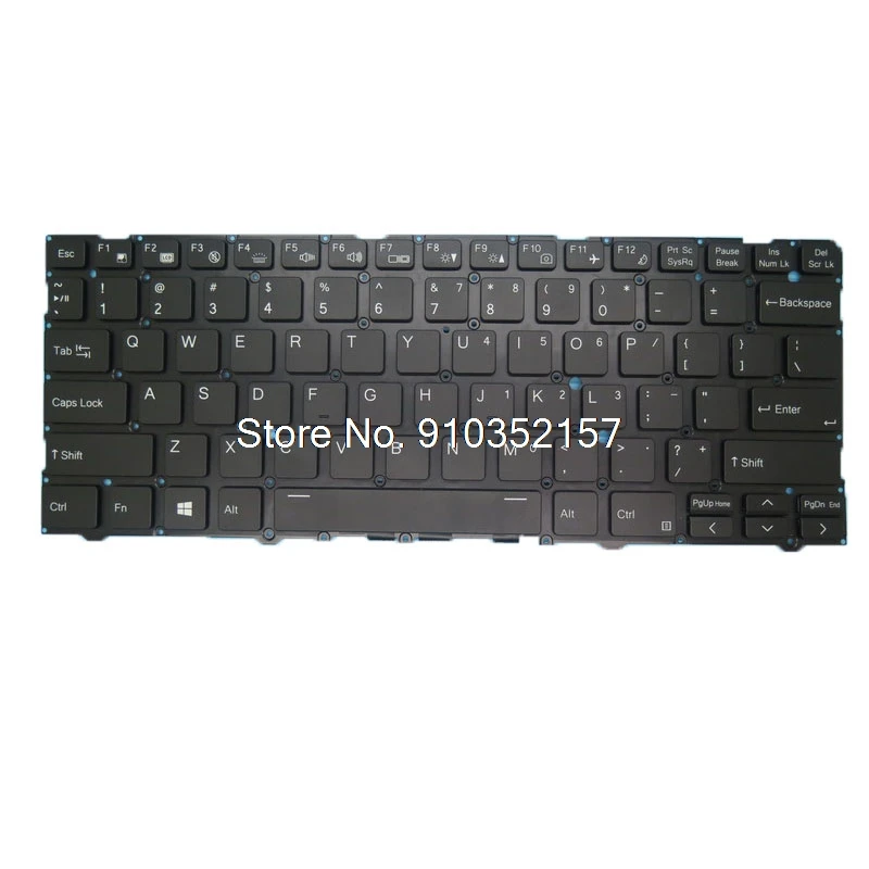 

US With Backlit Keyboard For CLEVO CVM19C33USJ430 6-80-L1400-01C-1 English US NO Frame