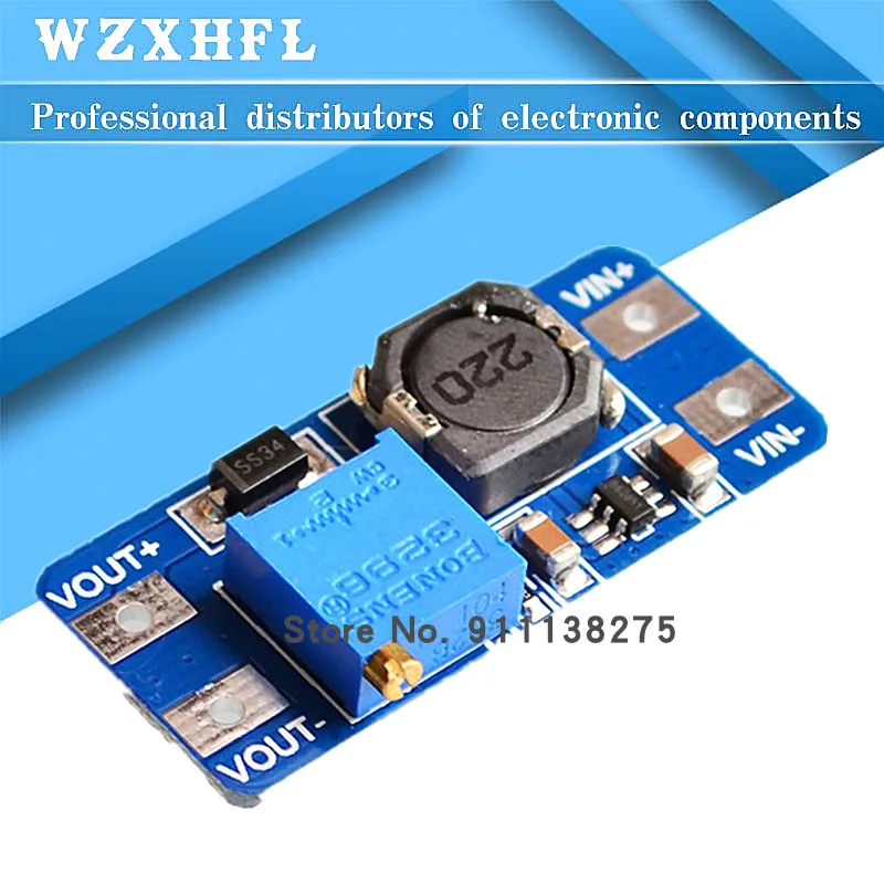 5 Pcs MT3608 DC-DC Step Up Converter Booster Voedingsmodule Boost Step-Up Board Max Output 28V 2A Voor Arduino