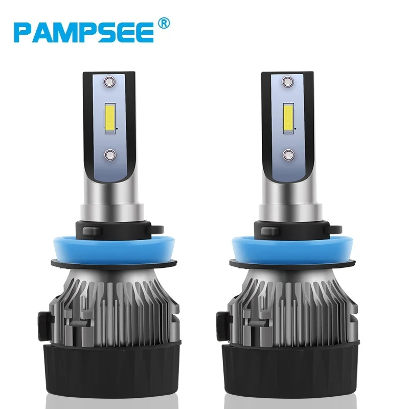 

PAMPSEE 2Pcs 6500K 12V Led H4 H7 Car Headlights CSP Chips H1 H3 H11 H8 HB3 HB4 H13 9004 9005 9006 H9 Lamp Auto Light Bulbs K8