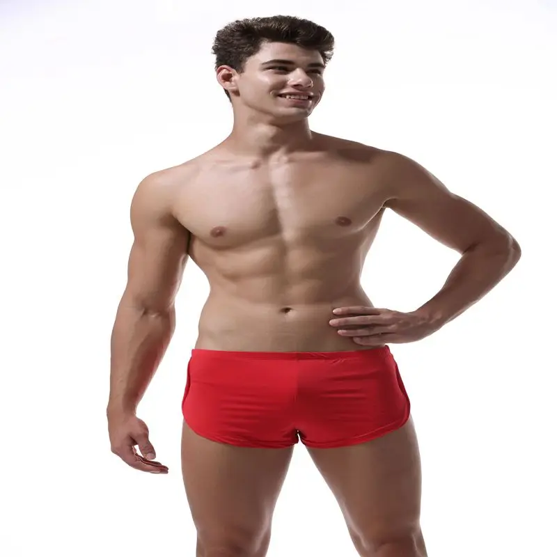 Nice comfortable Sexy men underwear boxer shorts ice silk Lounge Men Trunks Home Sleepwear Underpants Gay Underwear panties