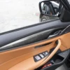 LHD RHD カースタイリングリアルカーボンファイバーインテリアインナードアパネルトリムカバー装飾ステッカー BMW X3 X4 G01 G02 2018-2020 3
