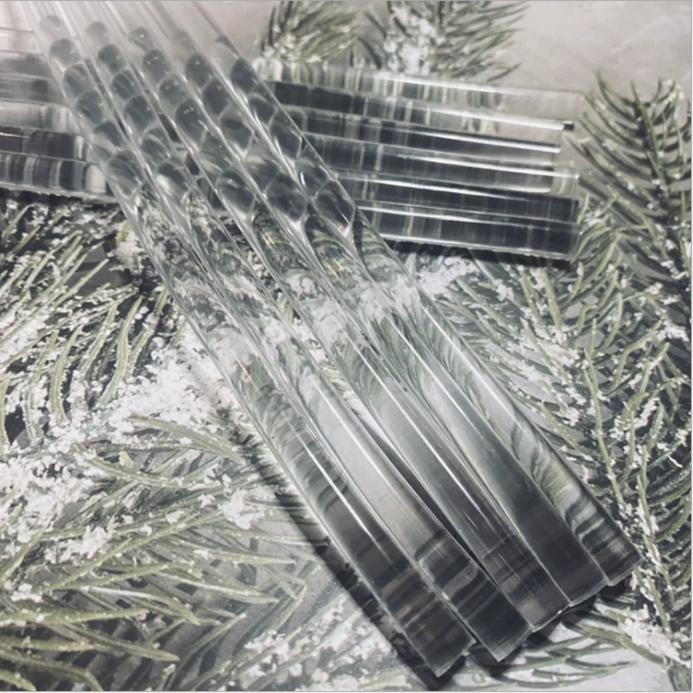 Imagem -02 - Transparente Hot Melt Cola em Bastão Cola Laca Selo Faça Você Mesmo Selo de Cera Decoração Envelope Lágrima da Sereia 100 7x200 mm 20 Pcs