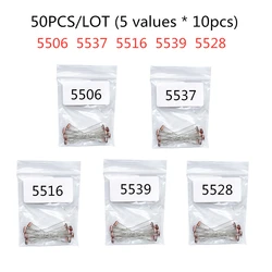 50PCS/LOT (5 values * 10pcs) LDR Photo Light Sensitive Resistor Photoelectric Photoresistor Kit for 5506 5516 5528 5537 5539