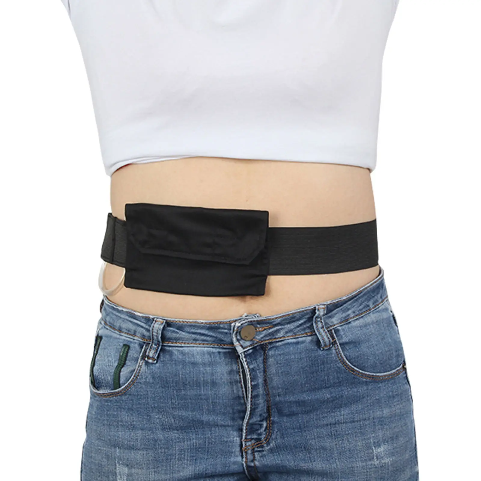 Peritoneal Dialysis PD Belt Breathable Abdominal Protection Covers Adjustable Drainage Holder Waist Belt image 3