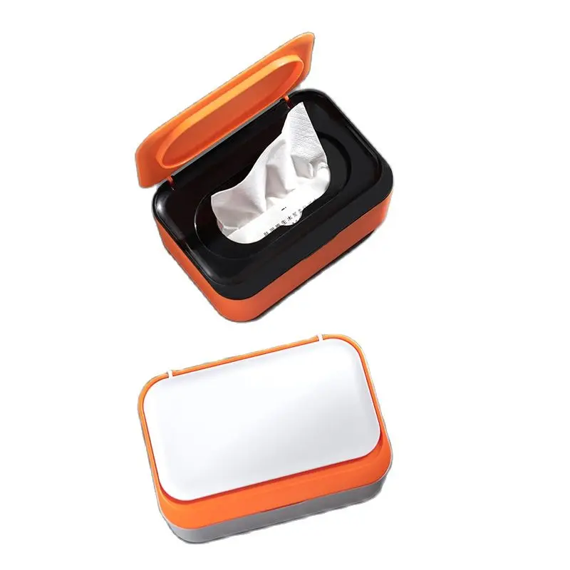 

1PC Wet Tissue Box With Lid Dustproof Tissue Box Desktop Seal Wipes Container Multifunction Storage Box Home Decoration Supplies