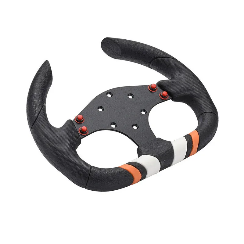 Car Decoration 30cm 6 Bolt Aluminum Racing Steering Wheel PVC Sports Drifting Wheel Universal