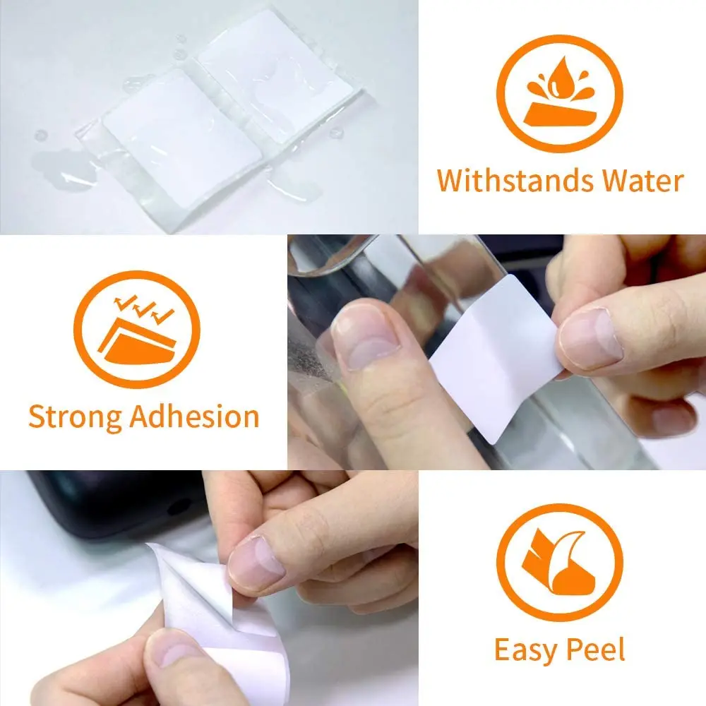 Phomemo Multi-Purpose Square Self-Adhesive Label for Phomemo M110/M200 Label Printer Width 20-50mm Labels/Roll