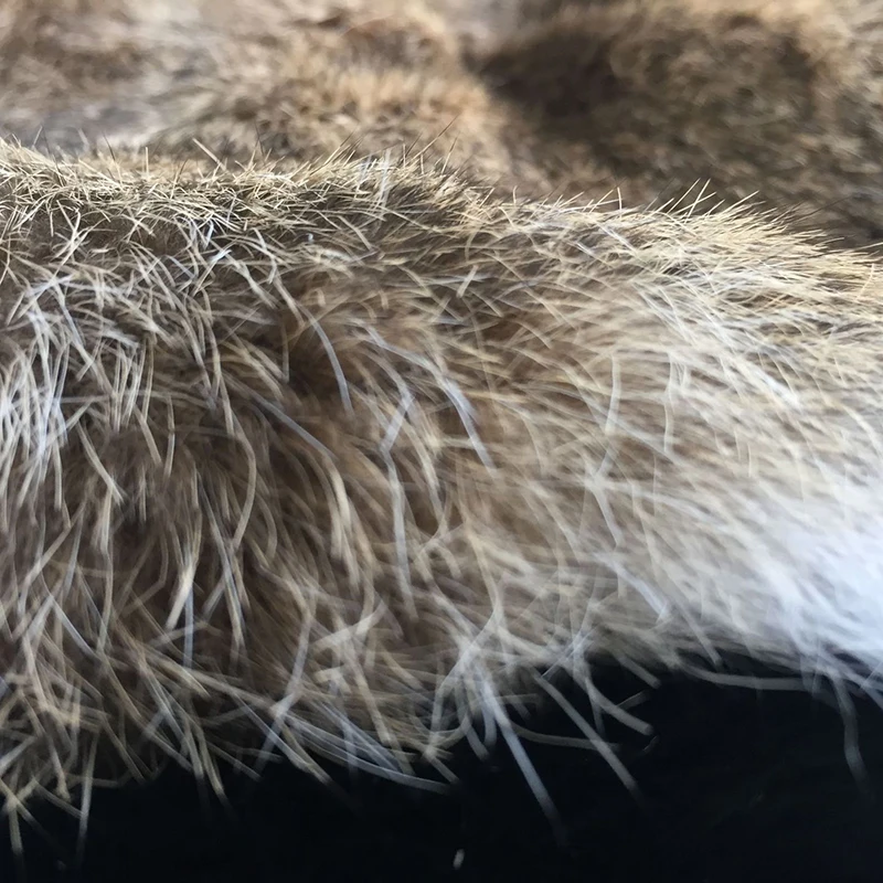 Natural Rabbit Fur Soft Fluffy Genuine Skin Pelts for Crafts Real Rabbit Print Fur Christmas Sewing DIY Needlework Accessories