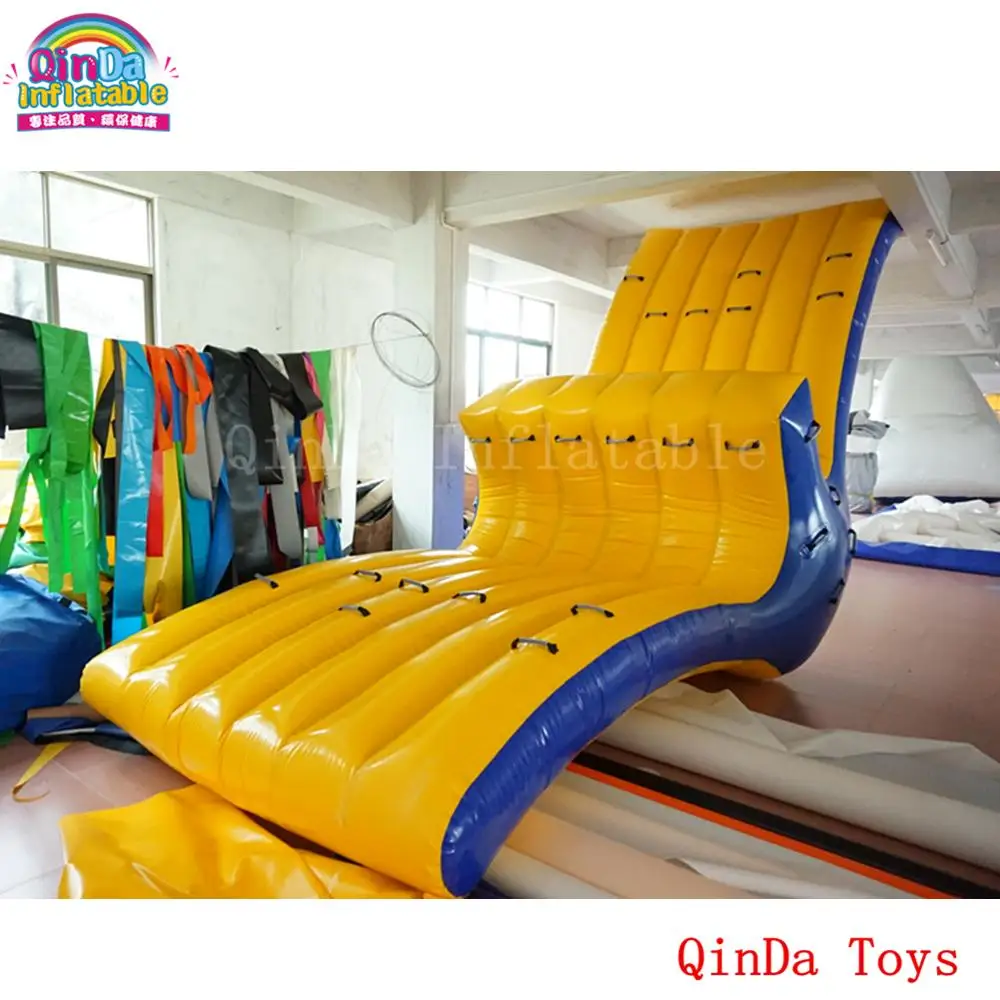 Long 6M Inflatable Water Park Seesaw ,Big Size Water Toys Floating Water Totter For Kids And Adults