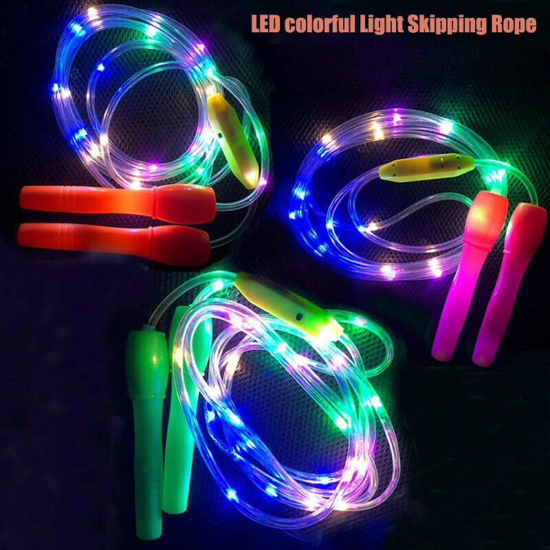 Fitness Jump Rope Cross Fit Workout LED Light Skipping Ropes Jumping Rope For Man Woman Children Speed Cardio Gym Excercise