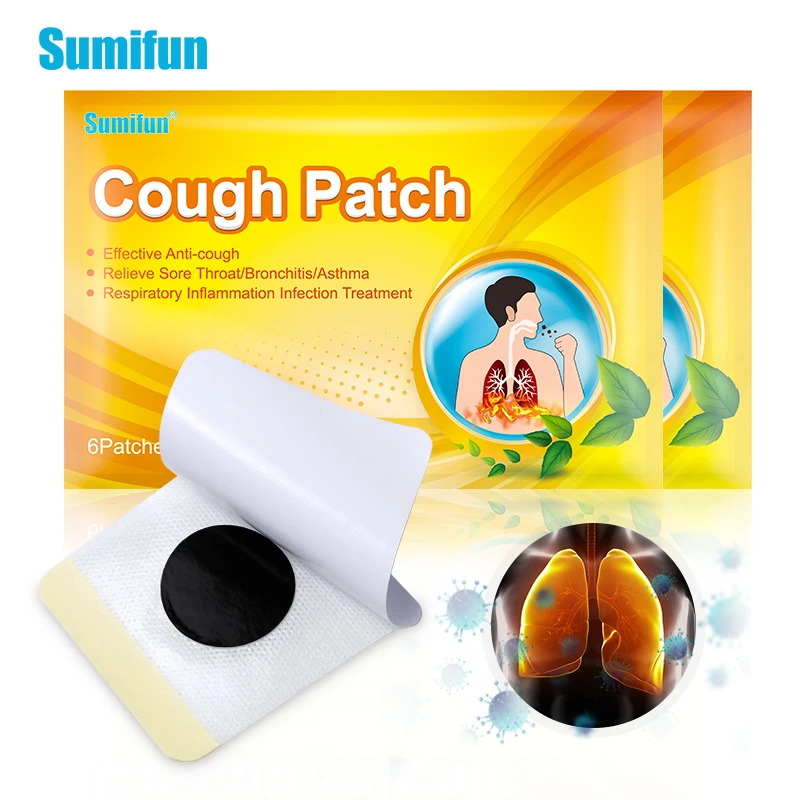 12/18pcs Cough Relief Patch Chinese Herbal Plaster Melt And Eliminate Phlegm Relieve Cough Itch-Throat Asthma Relief Patches