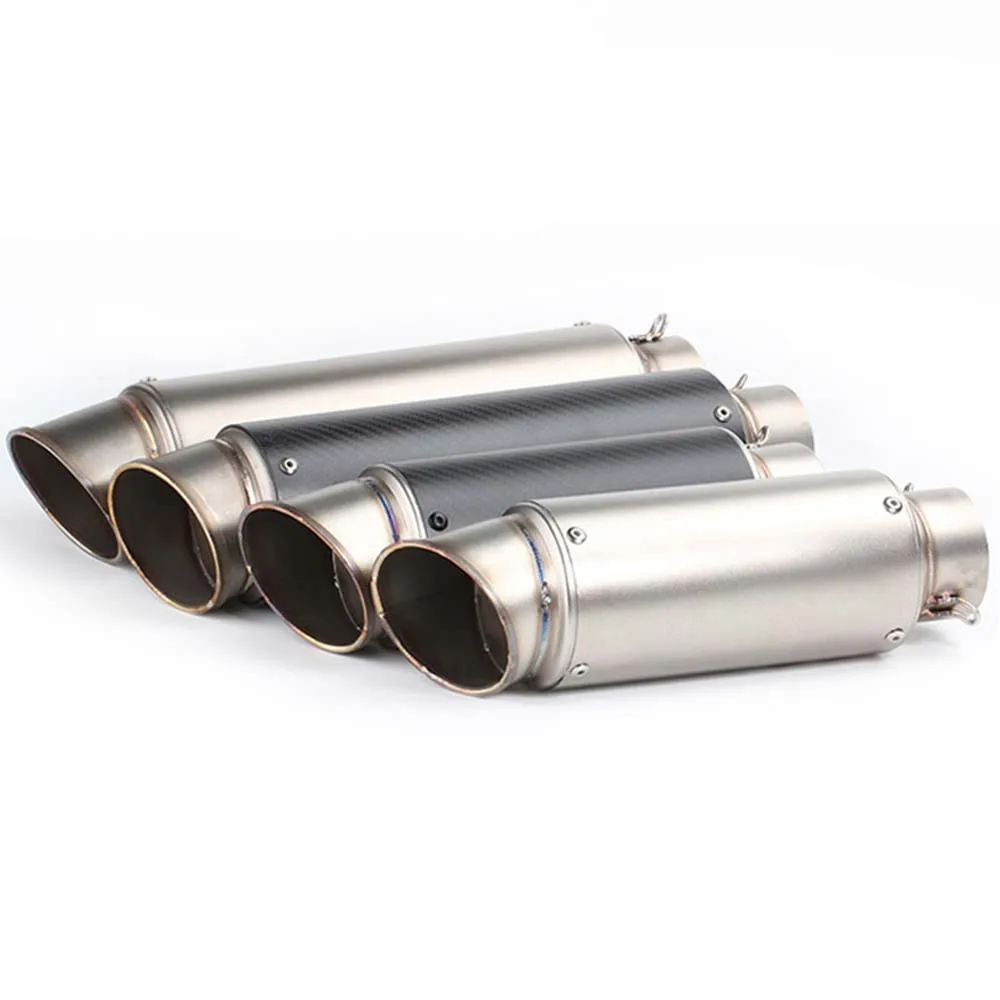 

TKOSM Racing 51mm 60mm Motorcycle Exhaust Pipe Scooter Modified with Sticker Exhaust Muffler Pipe For KAWASAKI ZX6R Z800 For BMW