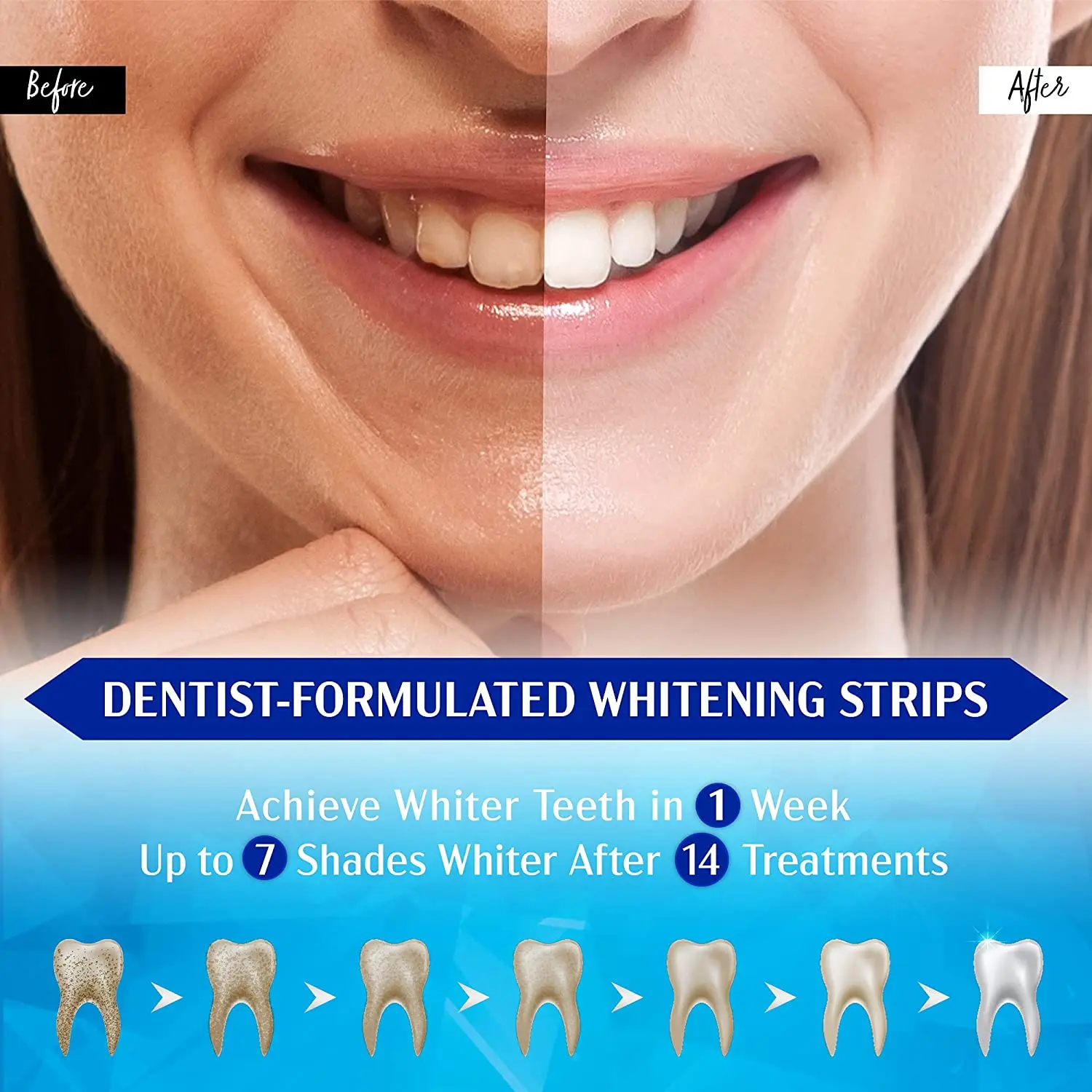 28Pcs/14Pairs 3D/5D White Teeth Whitestrips Professional Effect Oral Hygiene Teeth Stain Removal Tartar Whitening Strips Sets