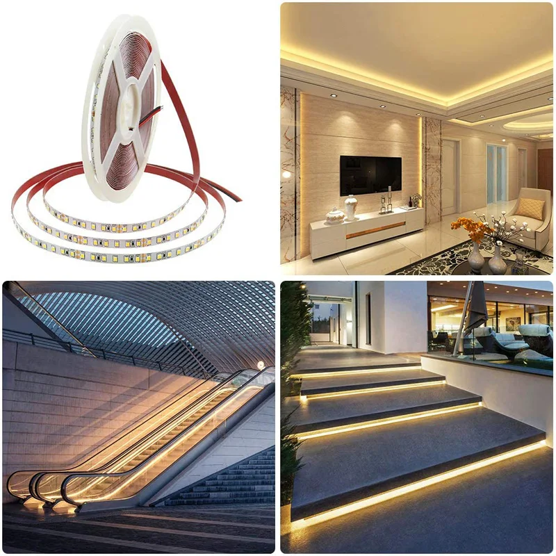 NEW 5m 5Years Guarantee  White  High CRI 95 LED Strip Light DC 12V 2835 LED Warm White Nature White