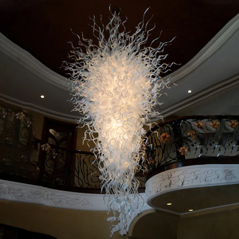 Chihuly Style Chandelier Luxury Hand Blown Glass Pendant Lamp Contemporary Foyer Art Decor Lighting