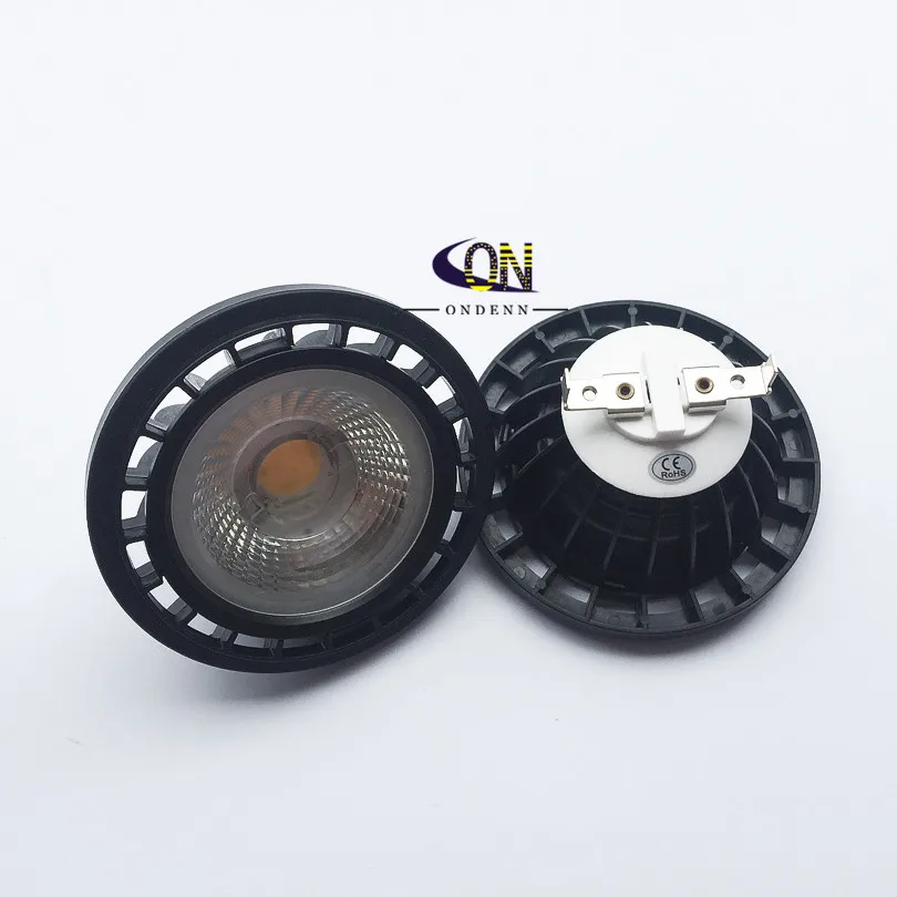 مصباح سبوت LED ، إضاءة داخلية ، مصباح سقف ، أسود ، أبيض ، رمادي ، AR111 ، 15W ، 110V ، 220V ، DC12V ، G53 ، GU10 ، 15W