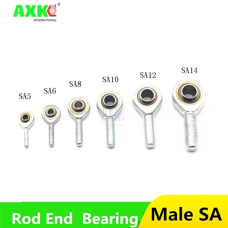 1pcs Inner Hole 5mm to 14mm Male SA T/K POSA Right/Left Hand Ball Joint Metric Threaded Rod End  Bearing