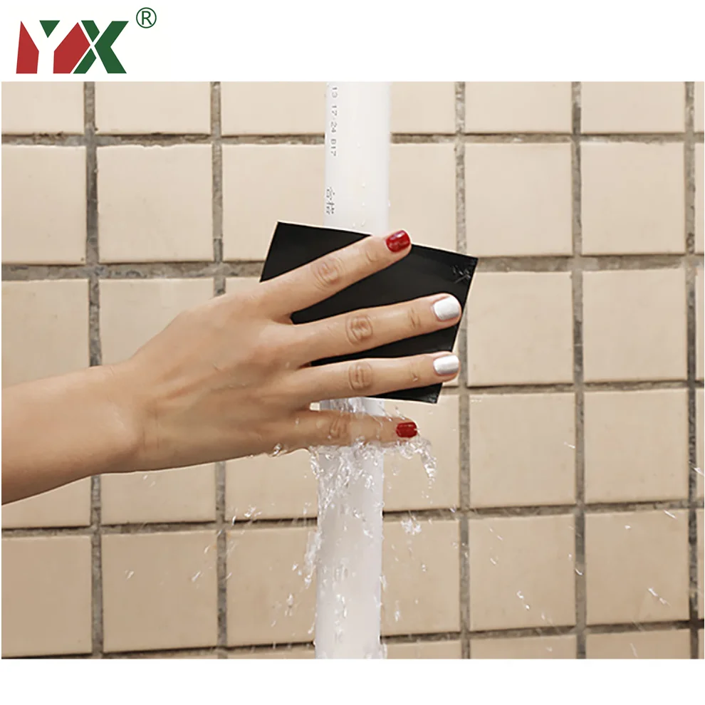 Cinta adhesiva impermeable para reparación de fugas, adhesivo de rendimiento de autofijación para tuberías, 150x10cm