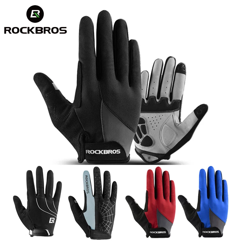 

ROCKBROS Windproof Cycling Bike Gloves Touch Screen Bicycle Gloves Anti-slip MTB Road Bike Moto Riding Gloves For Men Women