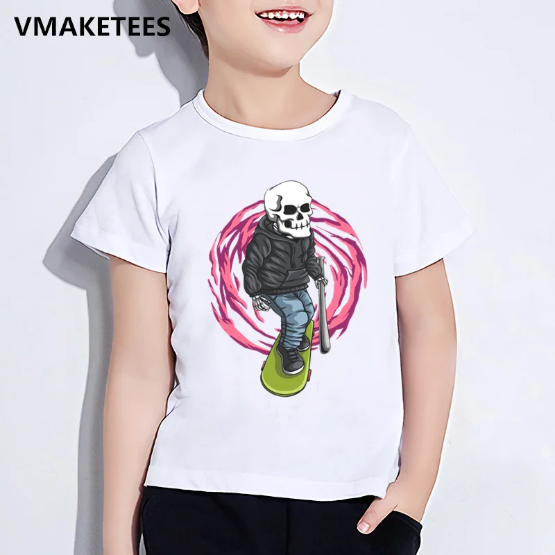 

Funny Summer Streetwear Kids T Shirt Kartoon Skateboard Boys Girls T-shirt Children's Print Tops Casual Fashion Tshirt,YKP110