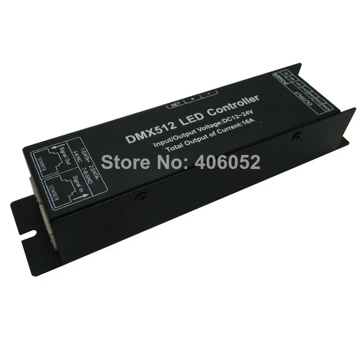 RGBW 4CH DMX512 Controller LED DMX Controller 4Channels x 4A DMX512 LED Decoder Controller DC12-24V for led strip