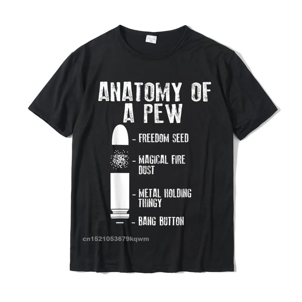 Anatomy Of A Pew Funny Weapon Gun Bullet-Proof Gift T-Shirt Funky Man Tshirts Casual Tees Cotton Normal