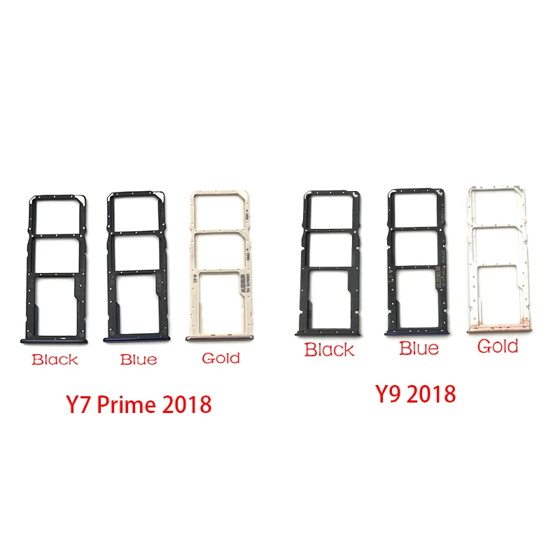 Tested NEW Micro Nano SIM Card Holder Tray Slot Holder Adapter Socket + Pin For Huawei Y6 Y7 Prime Y9 2018