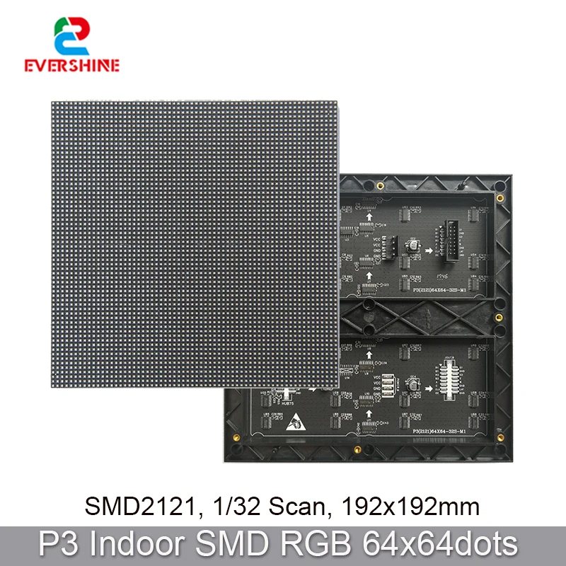 

P3 Indoor SMD2121 Full Color LED Display Screen Panel Module 192*192mm 64*64 Pixels matrix module Aliexpress Online Shop