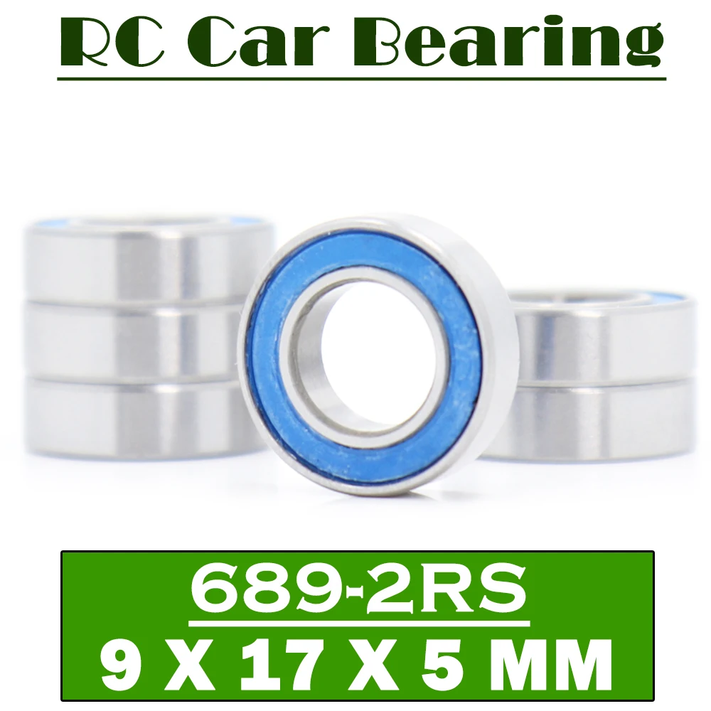 689RS Bearings Blue Sealed 9*17*5 mm ( 6 PCS ) 689 2RS Shaft Ball Bearing Parts For Hobby RC Car Truck