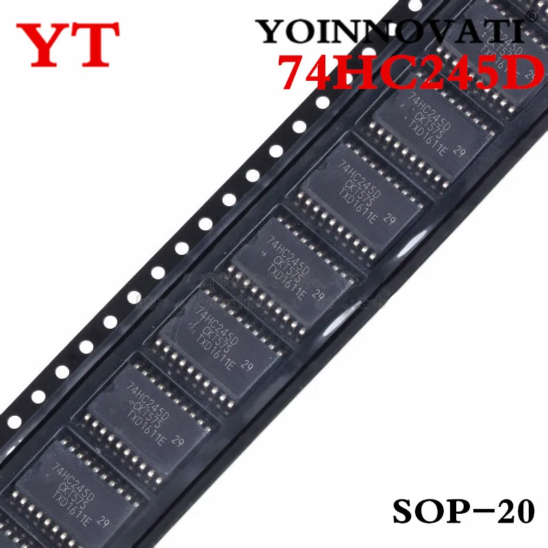 5PCS 100PCS SN74HC245DWR SN74HC245D 74HC245 74HC245D SOP20 IC