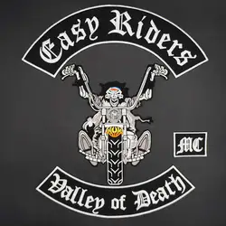 Gasp Riders Dallep of Death MC grande ricamo Punk Biker Patch per vestiti adesivi