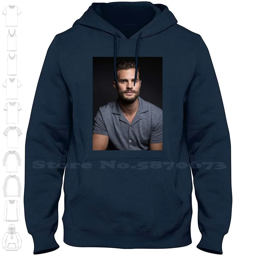 Jamie Dornan 100% Cotton Hoodie T-Shirt Jamie Dornan Kendji Girac Hugh Grant Nicolas Sirkis Billy Idol Tom Hardy Jim Carrey