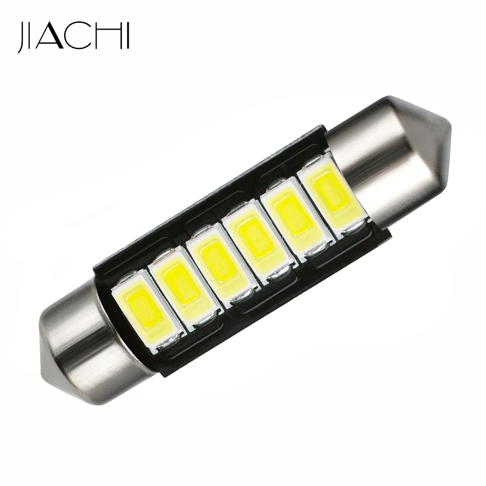 

JIACHI Wholesale Super Bright 10PCS C5W Festoon 39MM Led License Plate Bulbs 5630SMD 6Chip Auto Interior Doom Lamp Reading Light
