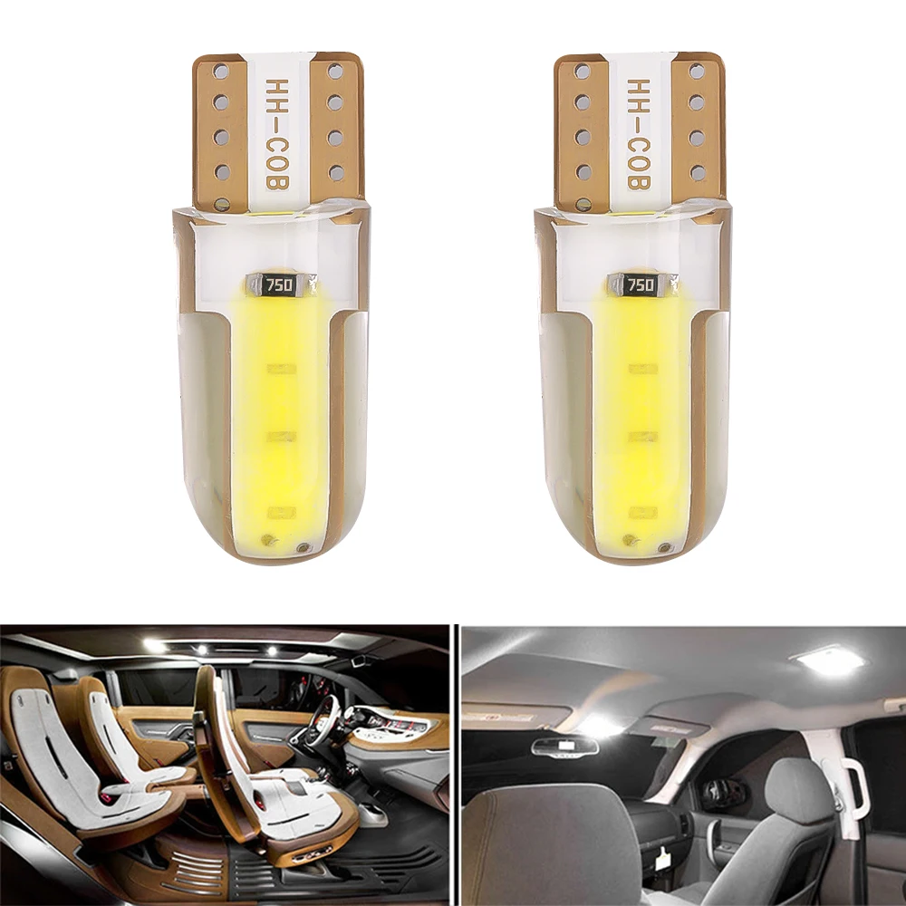 10PCS T10 Led Car Interior Bulb Canbus Error Free T10 White 5730 4/8/12 SMD LED 12V Car Side Wedge Light White Lamp Bulb