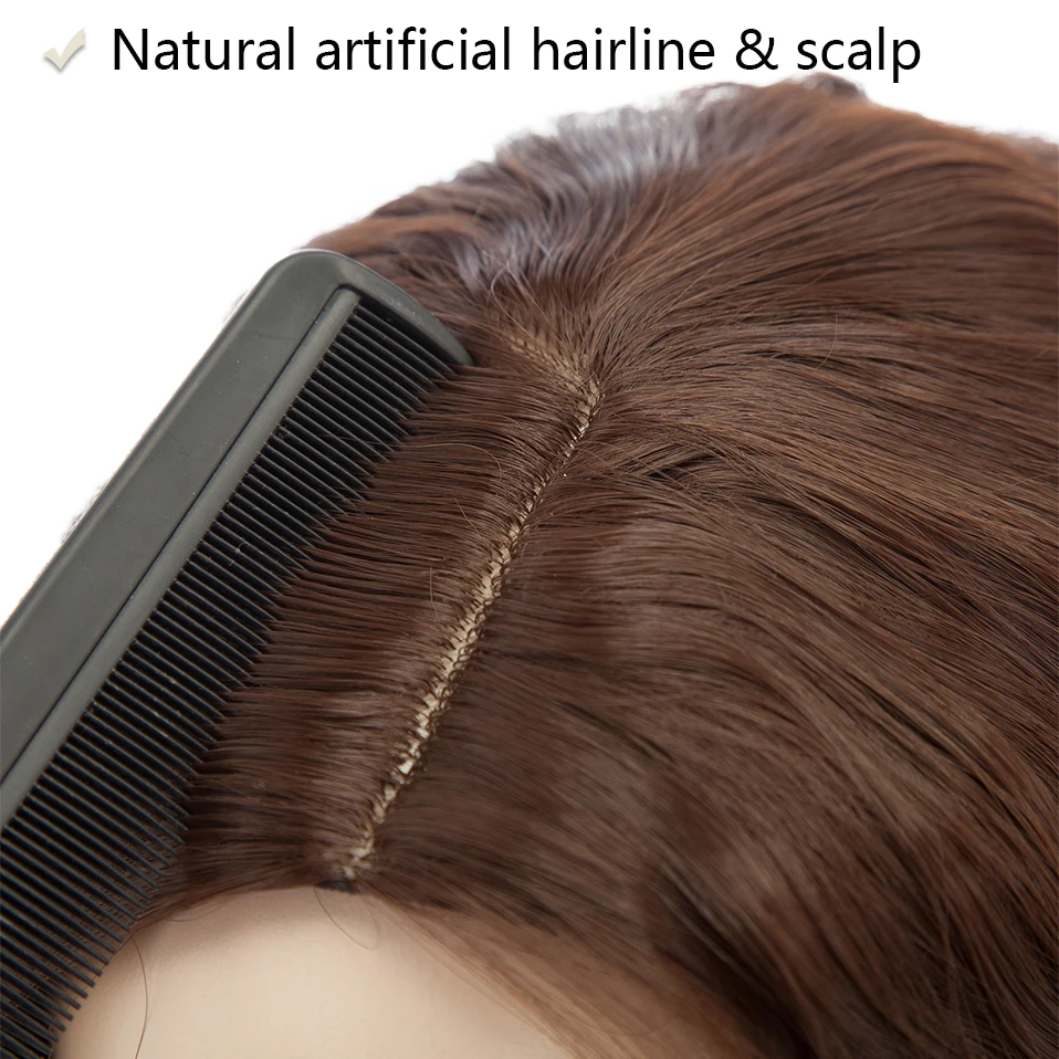 HAIRRO 20 \'\'su dalgası klipsi saç parçaları siyah kahverengi uzun mısır dalgası kadınlar için sentetik saç parçaları