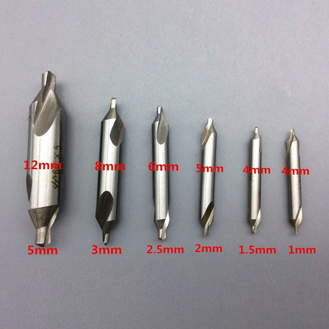 Tốc Độ Cao HSS Thép Không Gỉ Kết Hợp Trung Tâm Mũi Khoan Bits 60 Độ Mũi Khoan Mũi Khoan 1Mm 2Mm 3Mm 5Mm cho Dụng Cụ Điện
