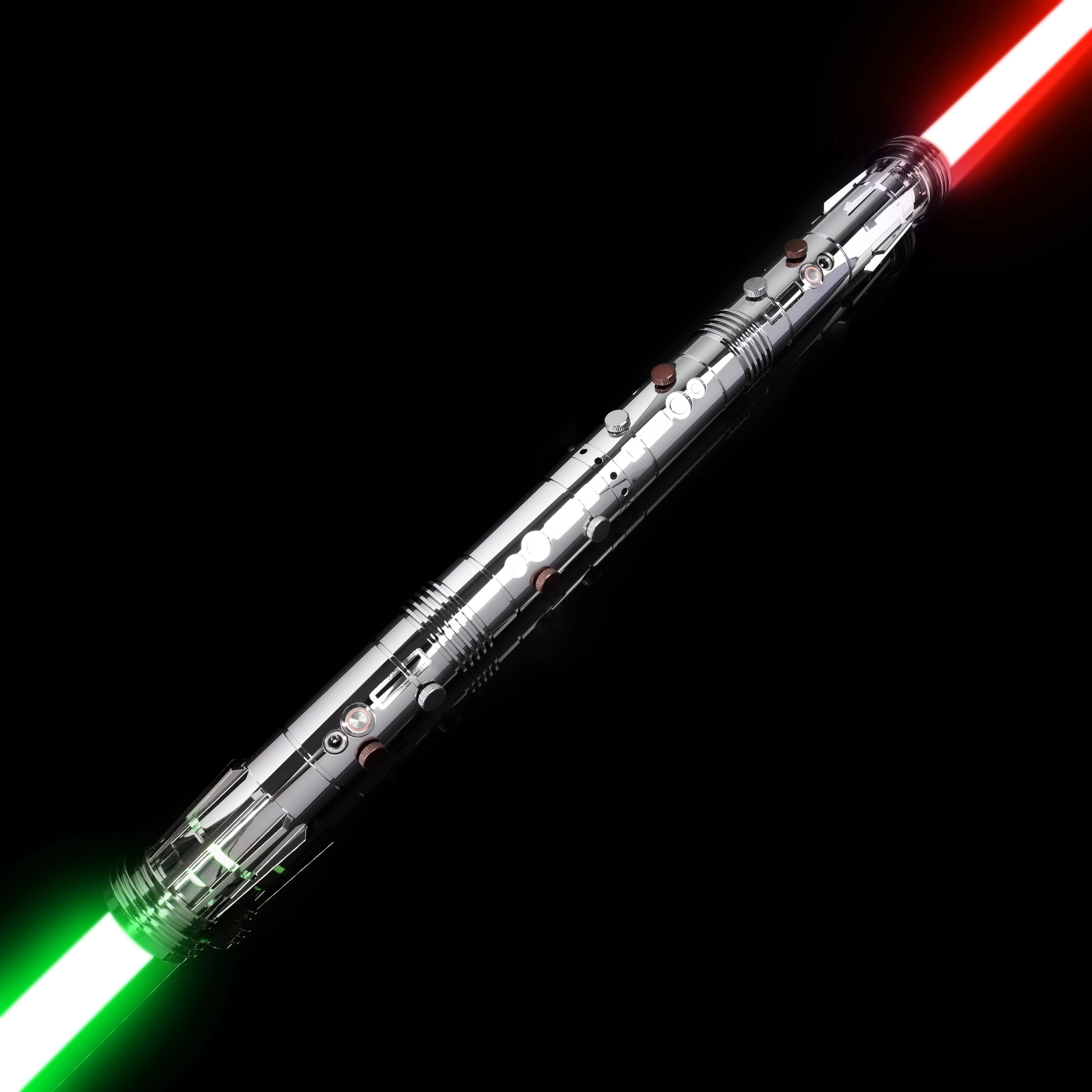 

LGT Darth Maul's Lightsaber- Sensitive Smooth Swing Light Sabers with 12 Colors Changing 9 Sound Fonts Heavy Dueling Training