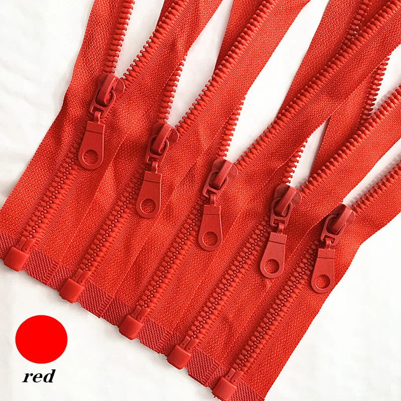 3pcs 5# 60Cm Resin Detachable Zipper Opening That Opens The Self Locking Plastic Self Locking Zipper(20 Colors)